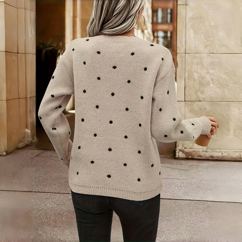 Clara | Maglia in Maglia con Piccoli Pois