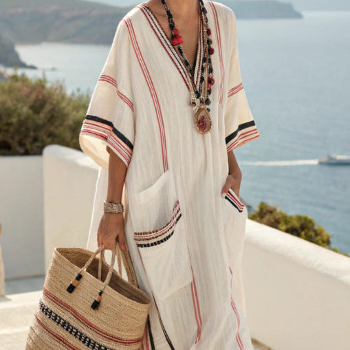 Robe Caftan "Camille" – Spirito Mediterraneo