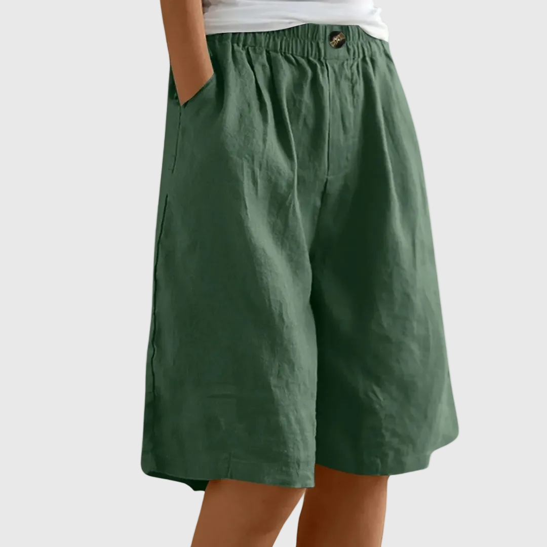 ATELIER | Pantaloni Corti Ampi con Vita Elastica Ella