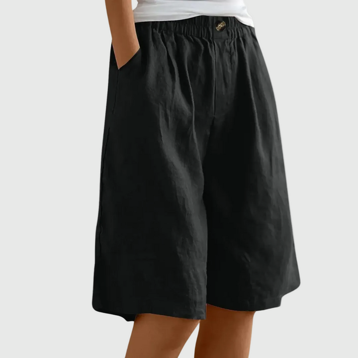 ATELIER | Pantaloni Corti Ampi con Vita Elastica Ella