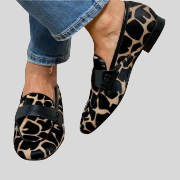 Katie - Mocassini con stampa leopardata