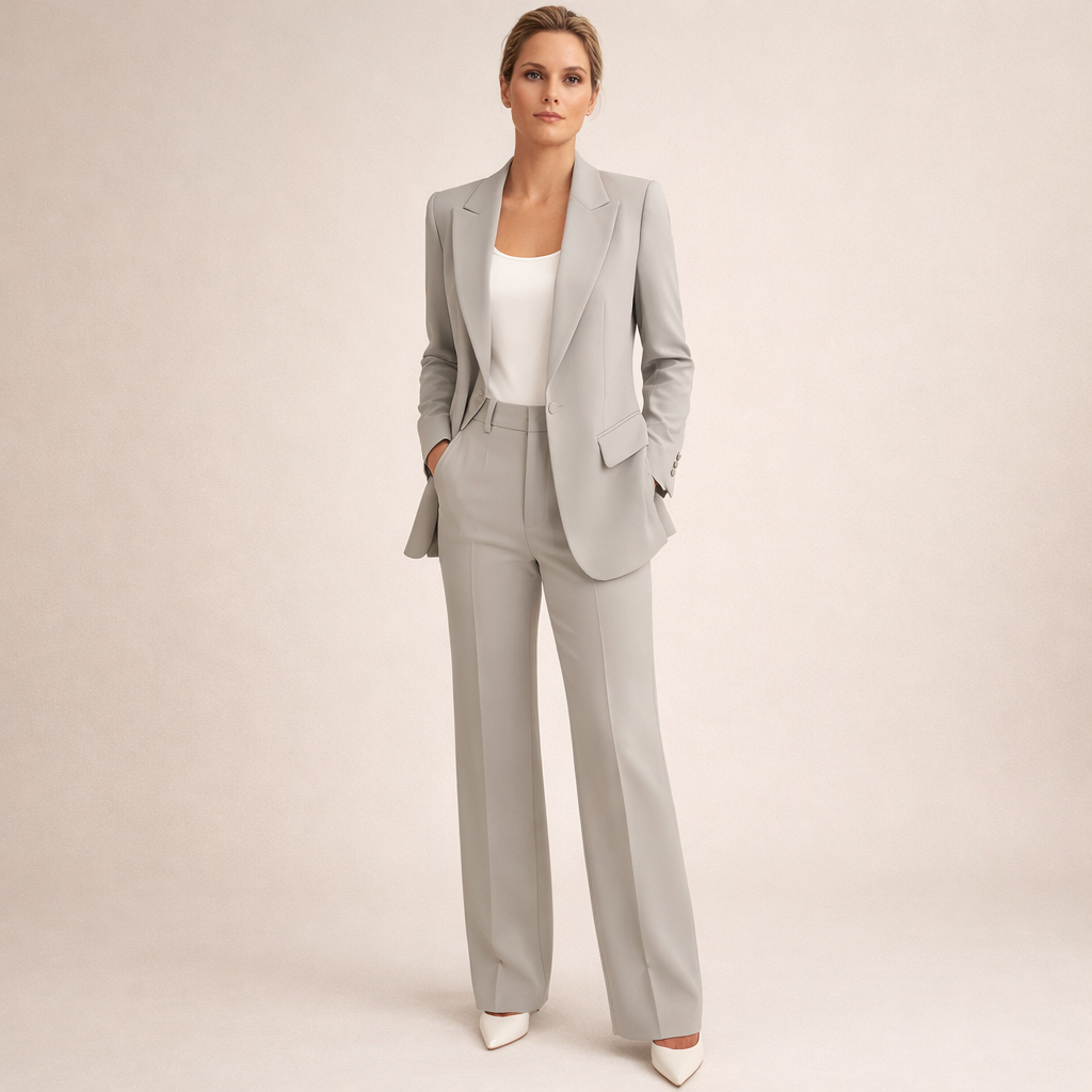 Neloraa™ | Elegantní kostým s rozšířenými kalhotami