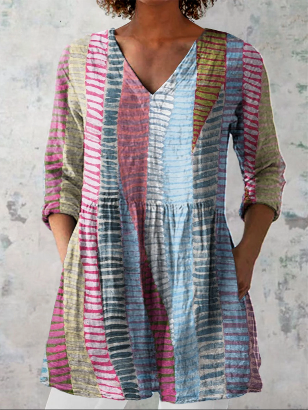 Anais | Blusa Lunga con Scollatura a V