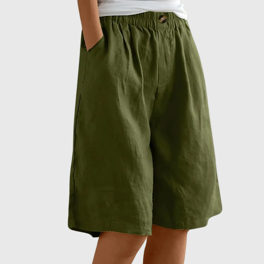 ATELIER | Pantaloni Corti Ampi con Vita Elastica Ella