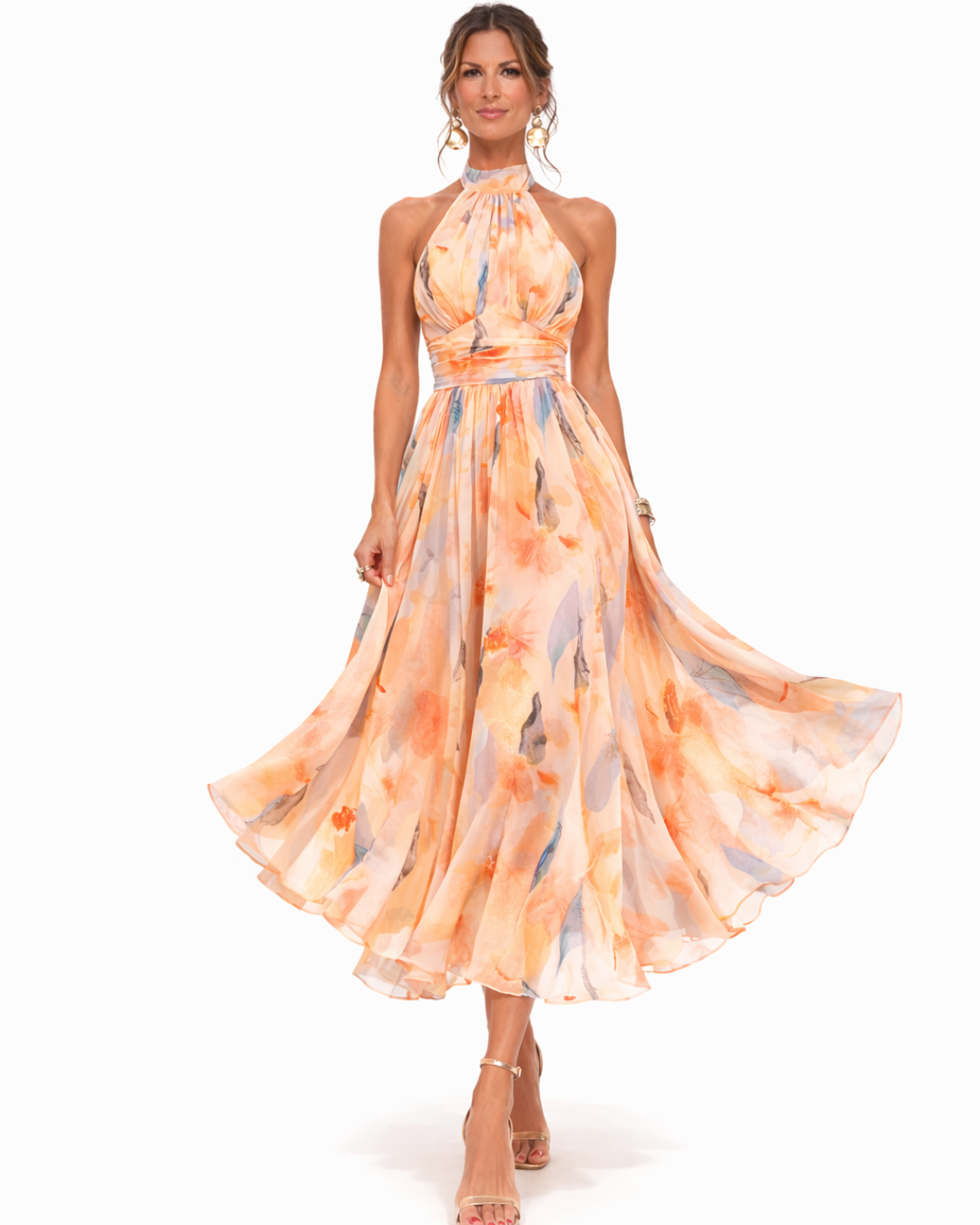 Abito Halter Aurora | Eleganza senza tempo in satin lussuoso
