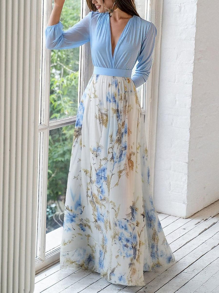 Abito Maxi Floreale Pénélope | Eleganza Eterna