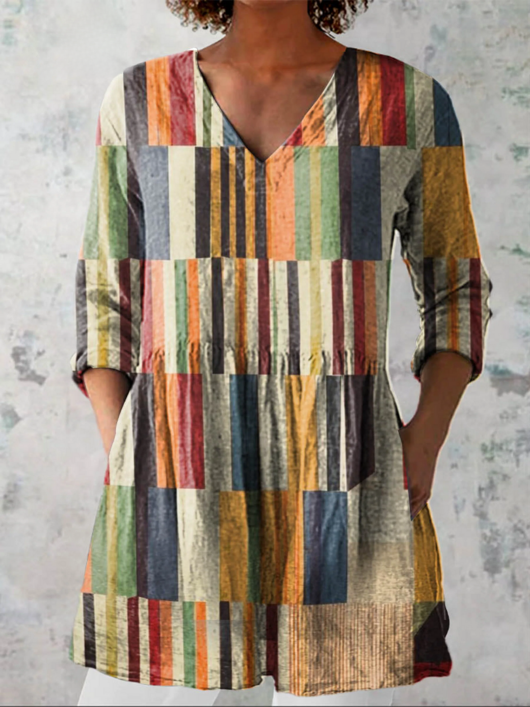 Chloe | Blusa Lunga con Scollatura a V