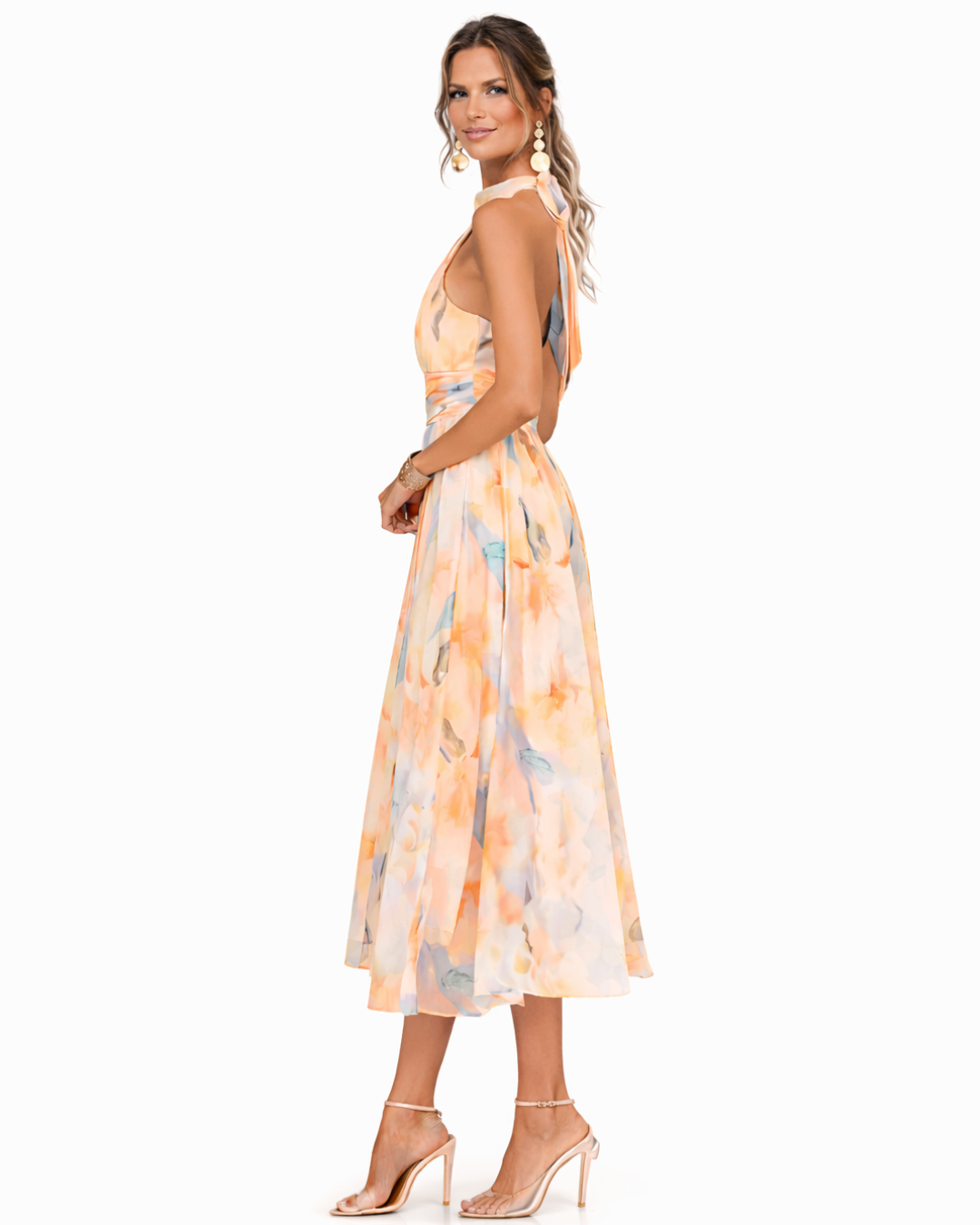 Abito Halter Aurora | Eleganza senza tempo in satin lussuoso