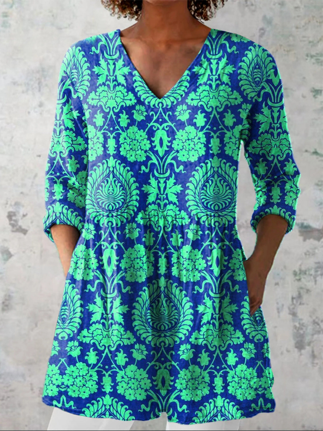 Ines | Blusa Lunga con Scollatura a V