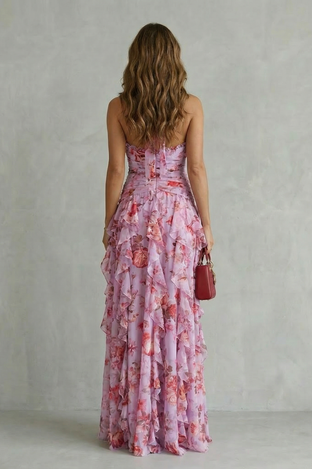 Abito Lungo Elegante con Collo Halter