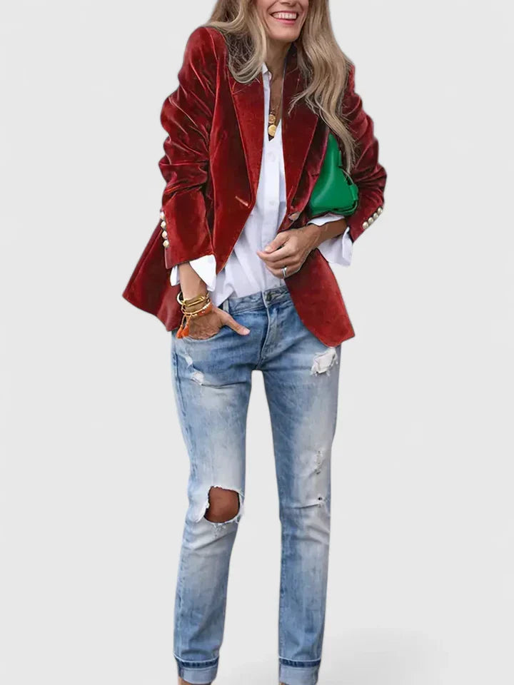 Valerie | Elegantní sametové sako