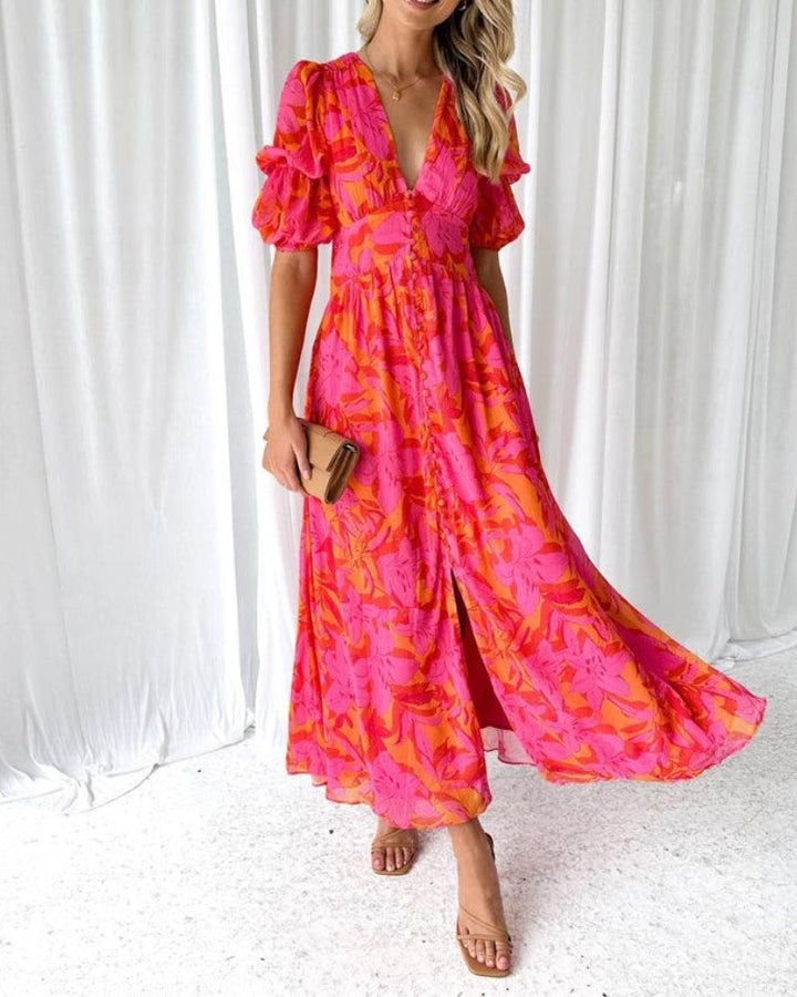 Claire | Abito Maxi Splendore Solare