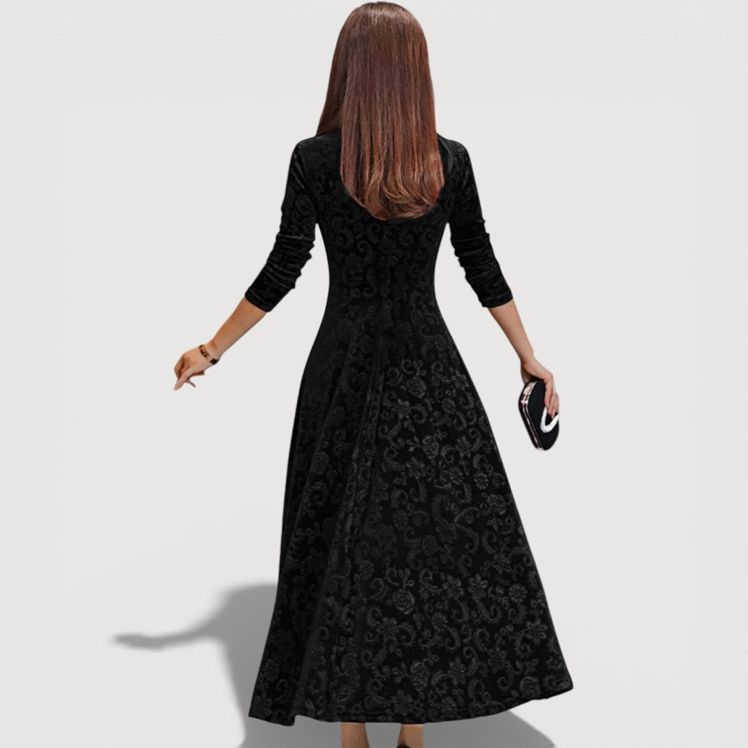 Jillian – Elegantní sametové šaty