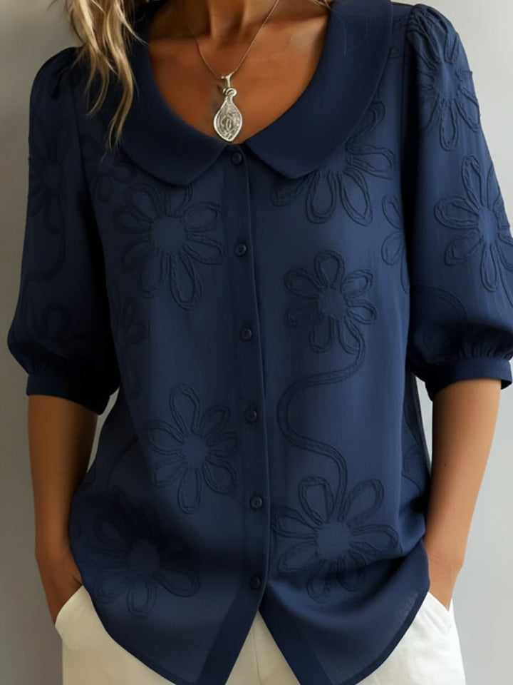 Aurélie™ | Blusa Leggera Floreale Eleganza Naturale