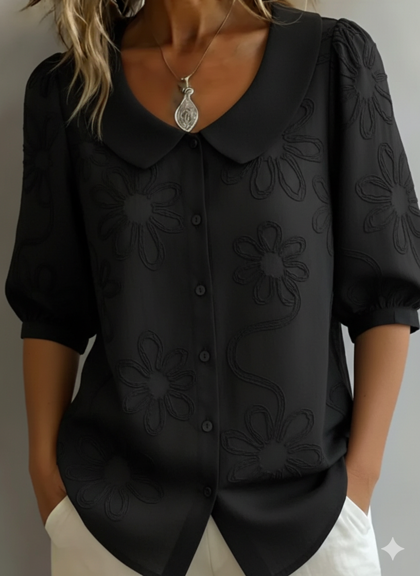 Aurélie™ | Blusa Leggera Floreale Eleganza Naturale