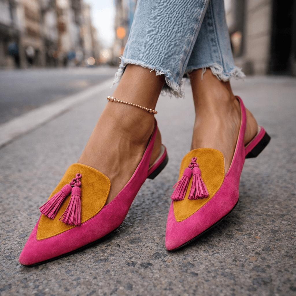 Eliza | Sandali con cinturini e nappine