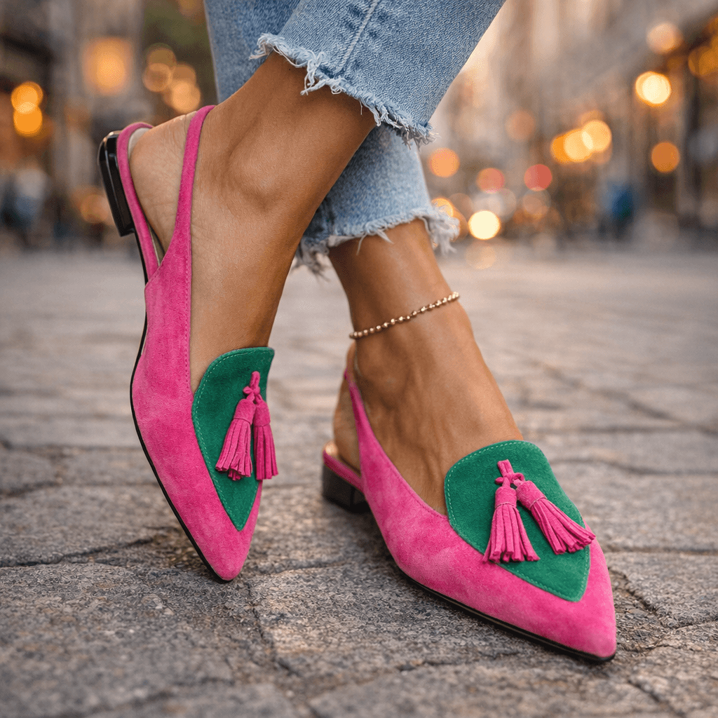 Eliza | Sandali con cinturini e nappine