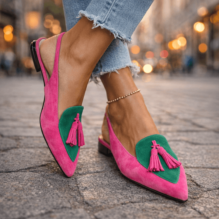 Eliza | Sandali con cinturini e nappine
