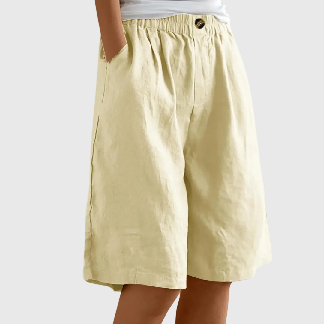 ATELIER | Pantaloni Corti Ampi con Vita Elastica Ella