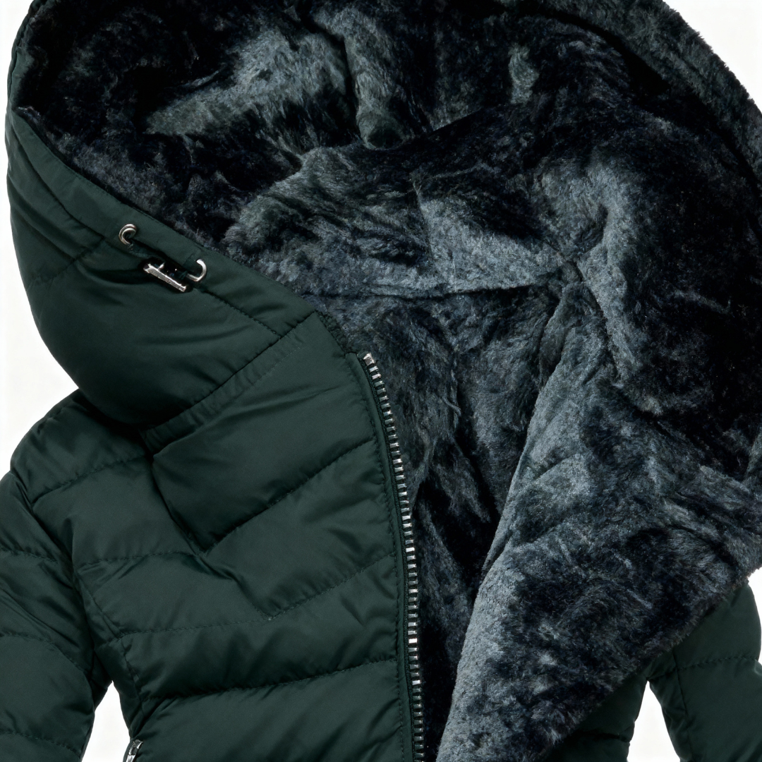 Alessina™ | Cappotto imbottito impermeabile con cappuccio