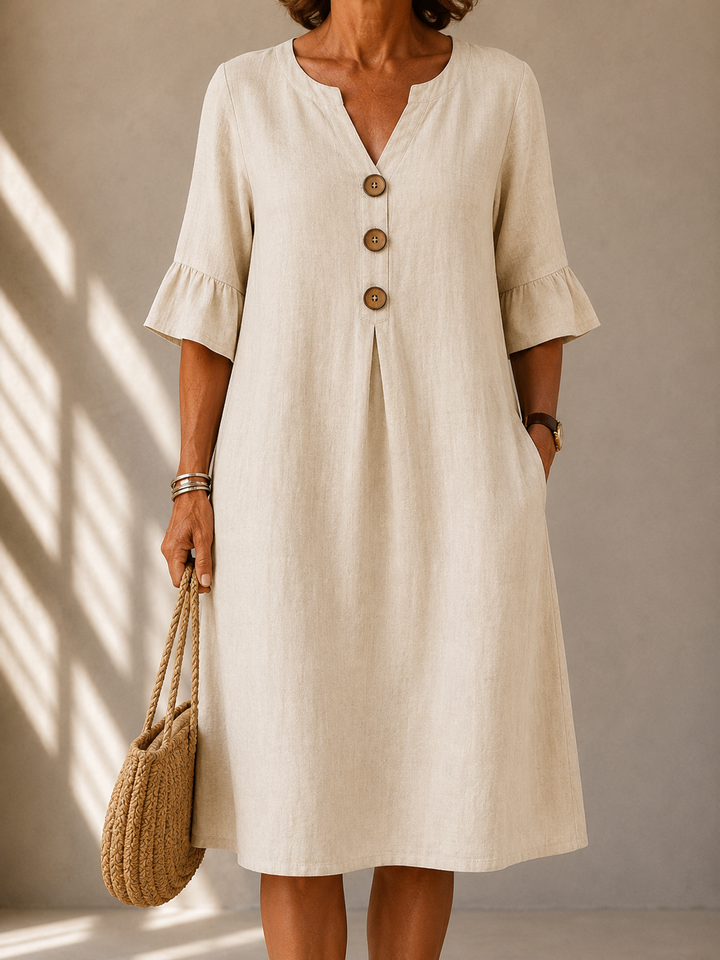 Atelier™ | Abito Bottone Pieghetta Charlotte