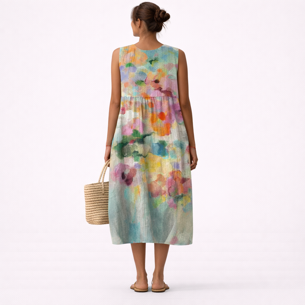 CHIARA - ABITO MIDI MULTICOLOR