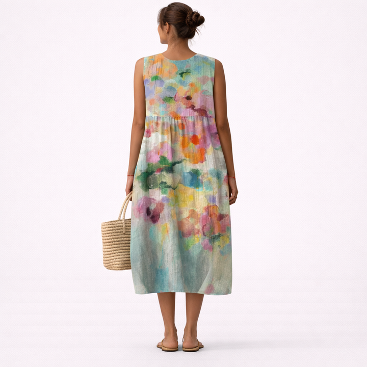 CHIARA - ABITO MIDI MULTICOLOR