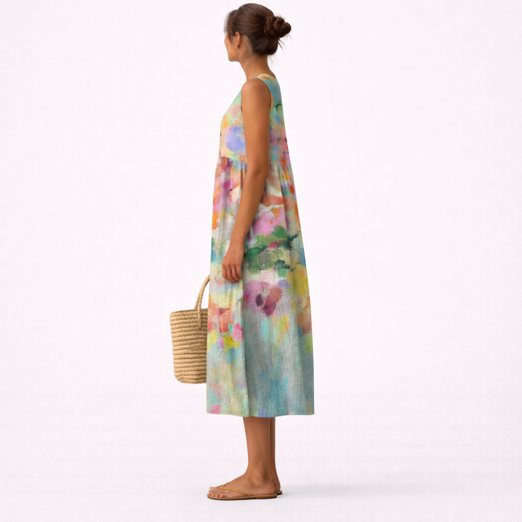 CHIARA - ABITO MIDI MULTICOLOR