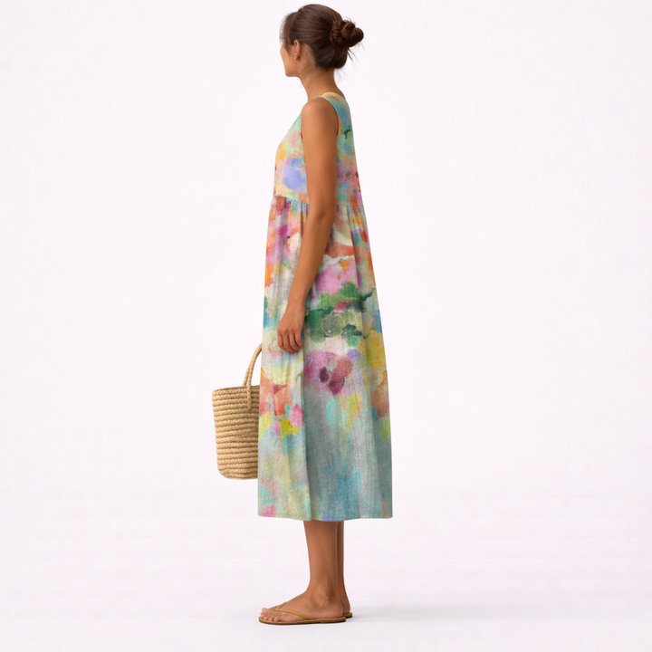 CHIARA - ABITO MIDI MULTICOLOR