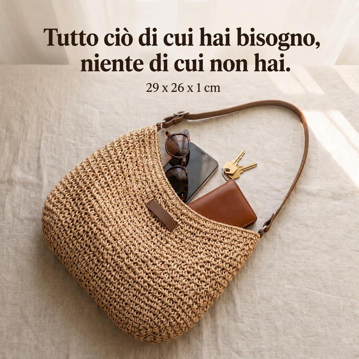 Dina | Borsa Intrecciata Elegante - Marrone Scuro