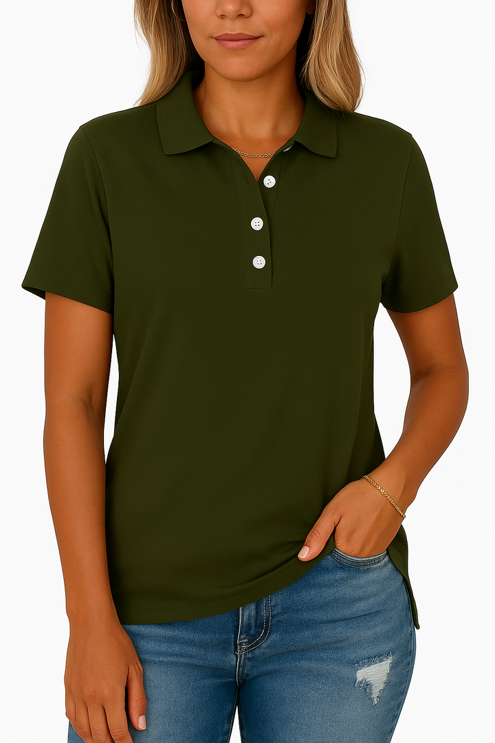 Julia™ | Polo Traspirante dallo Stile Elegante