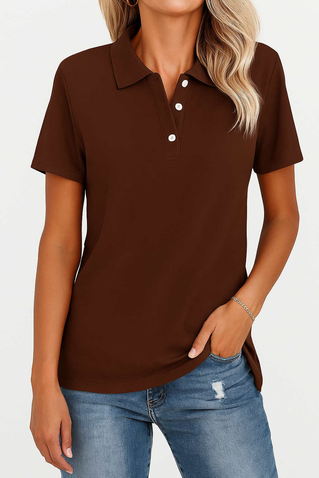Julia™ | Polo Traspirante dallo Stile Elegante