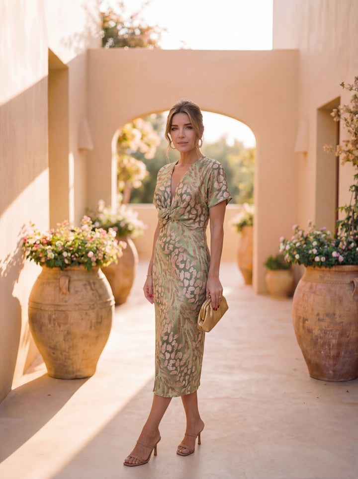 Giulia – Vestito elegante in tessuto leggero e fluido