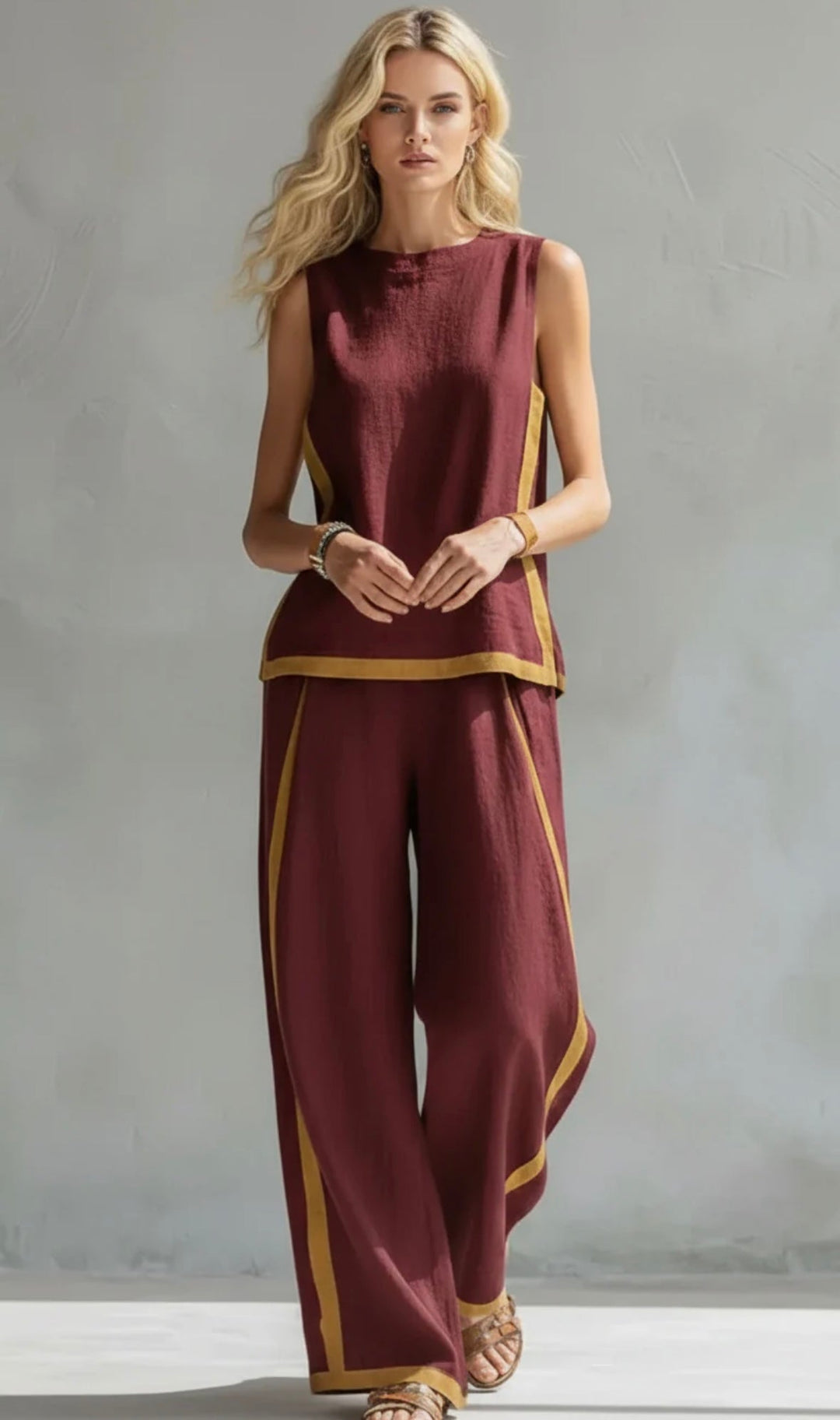 Leila | Completo Elegante in Cotone e Lino