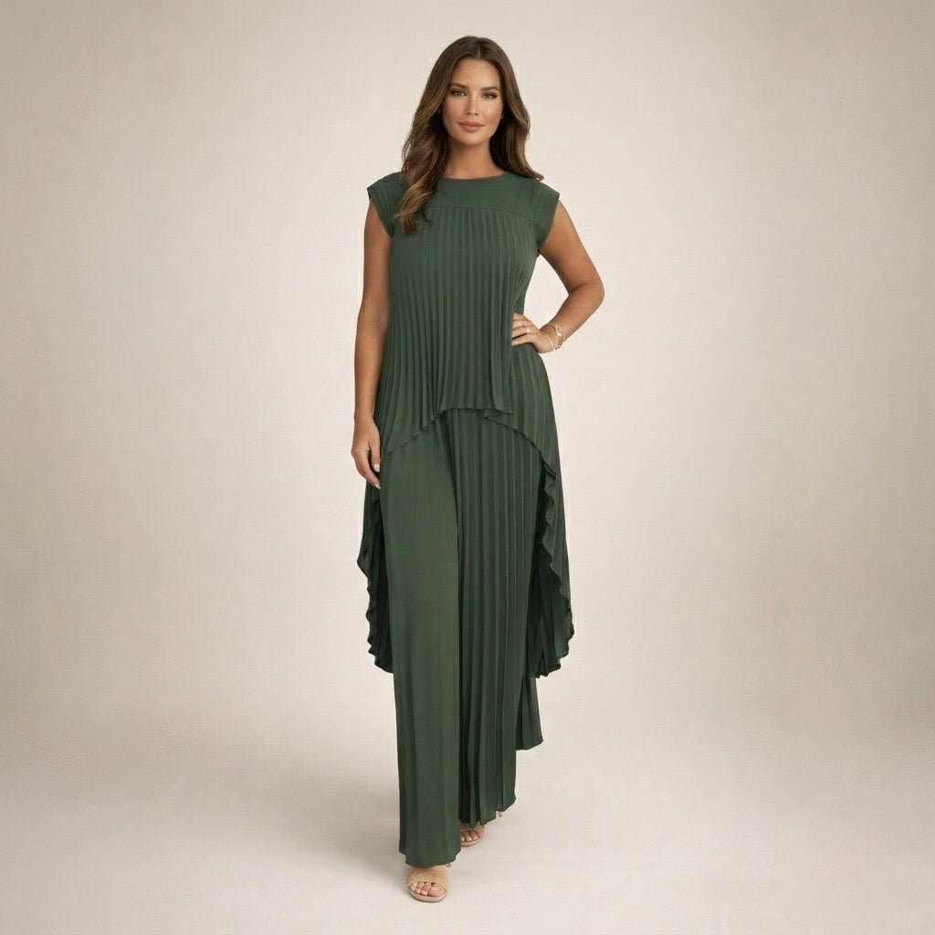 Halina | Elegantní plisovaný komplet