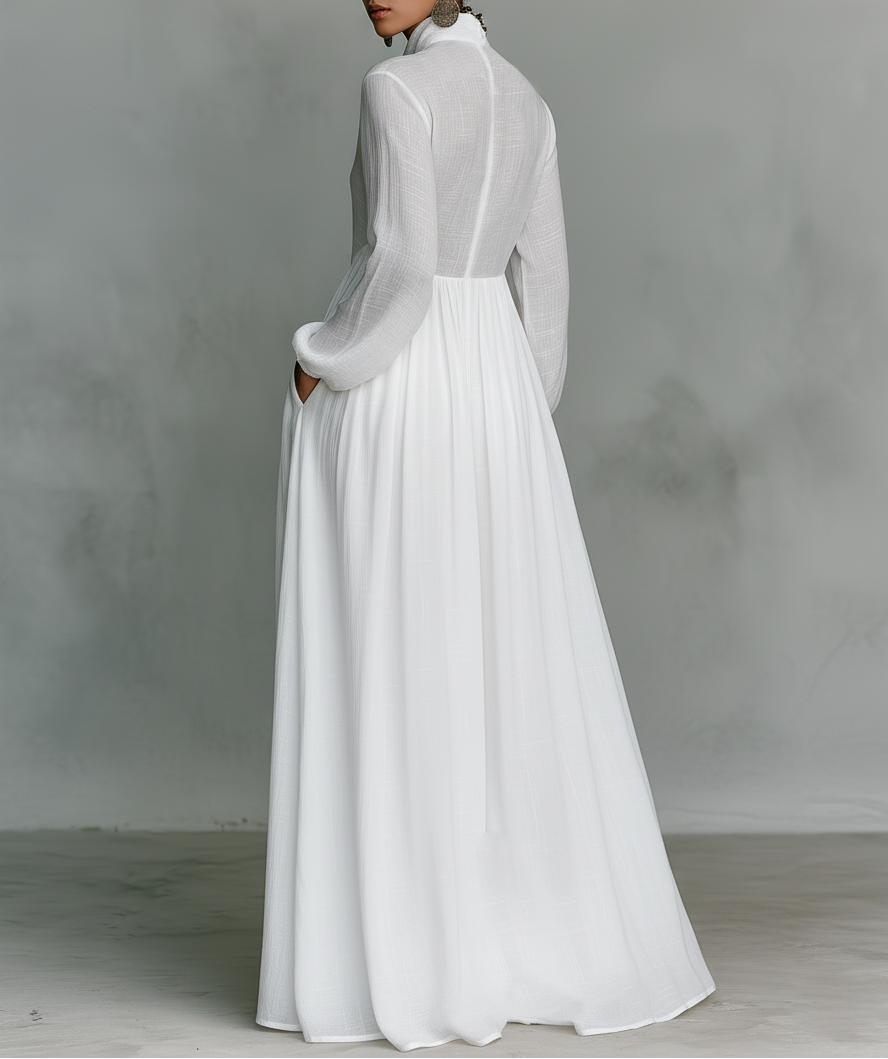 Amelia | Elegantní maxi šaty s knoflíky
