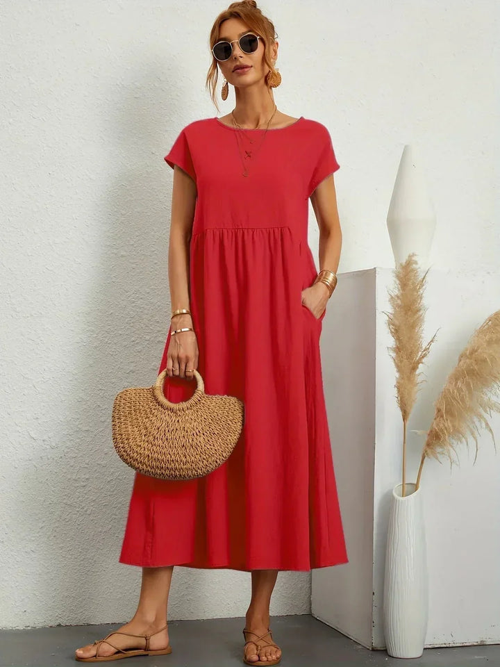 Gabrielle™ | Abito Midi Fluido Eleganza Senza Tempo