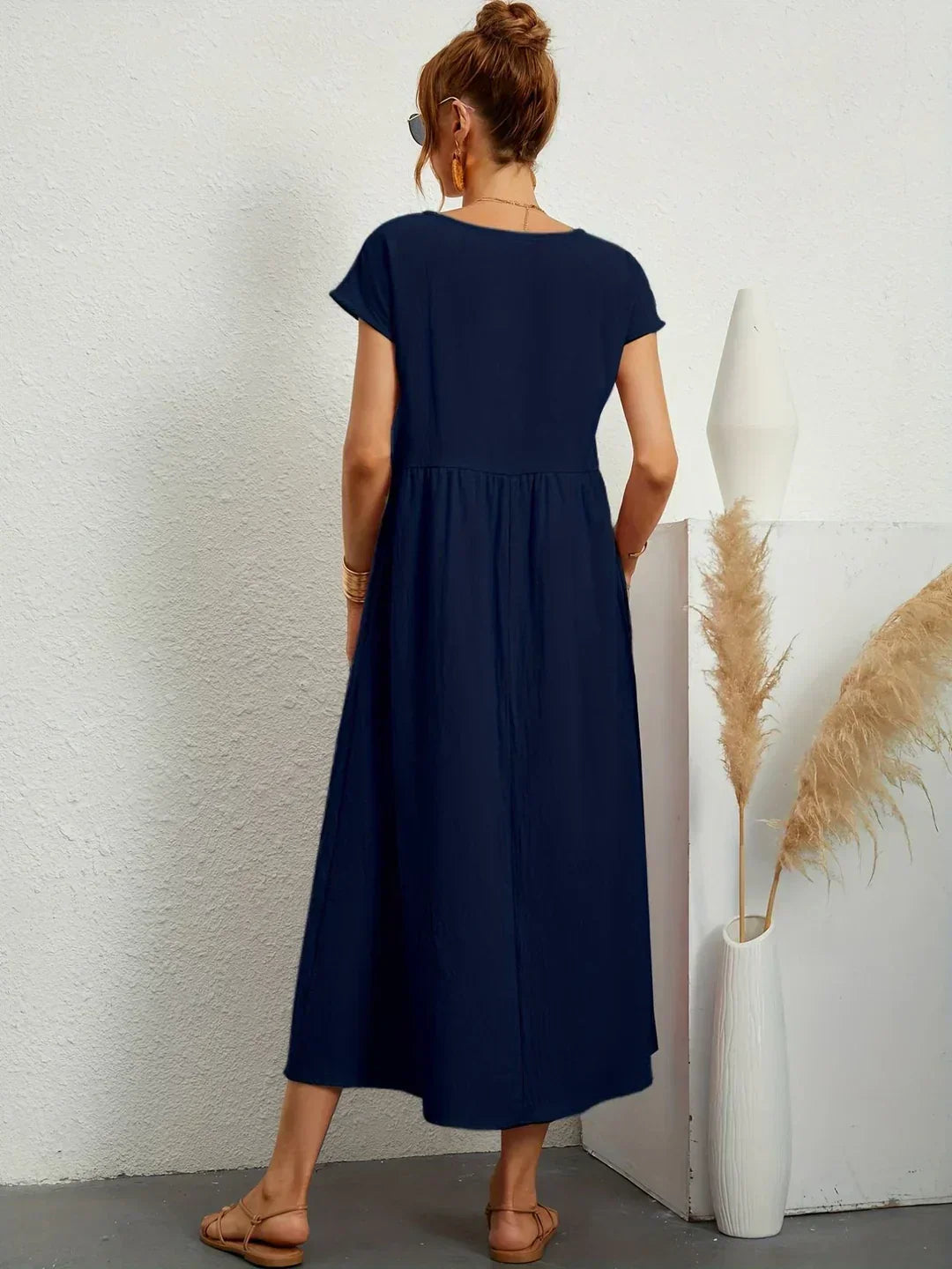 Gabrielle™ | Abito Midi Fluido Eleganza Senza Tempo