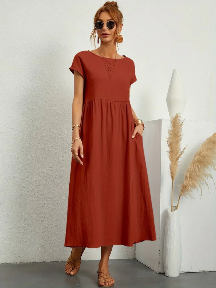 Gabrielle™ | Abito Midi Fluido Eleganza Senza Tempo