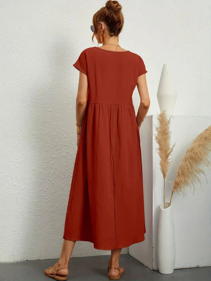 Gabrielle™ | Abito Midi Fluido Eleganza Senza Tempo