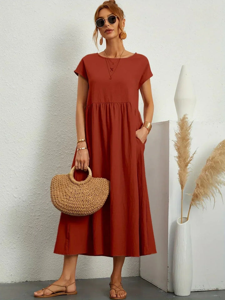 Gabrielle™ | Abito Midi Fluido Eleganza Senza Tempo