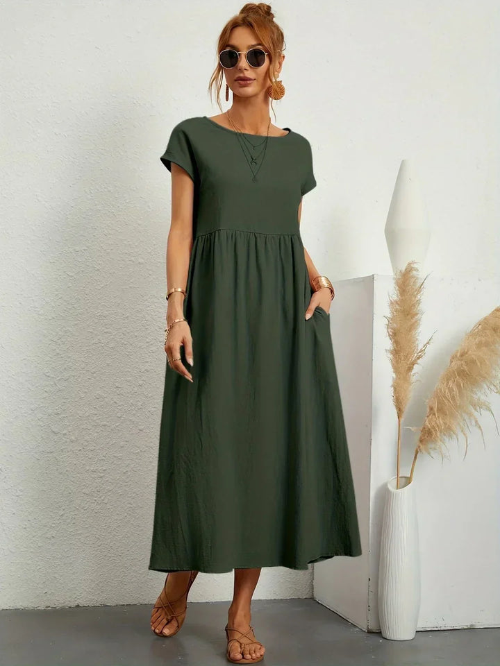 Gabrielle™ | Abito Midi Fluido Eleganza Senza Tempo