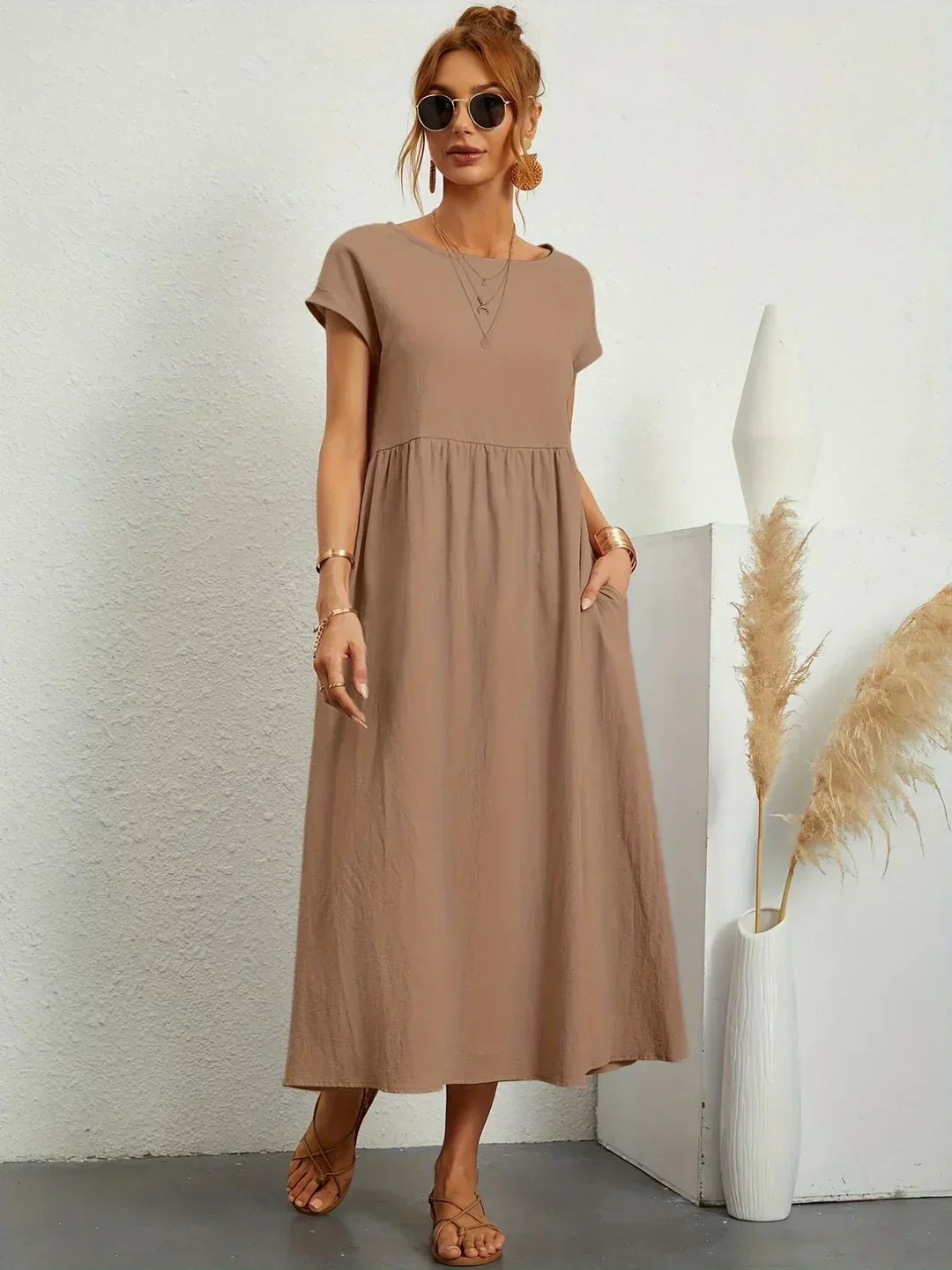 Gabrielle™ | Abito Midi Fluido Eleganza Senza Tempo