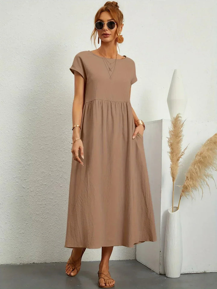 Gabrielle™ | Abito Midi Fluido Eleganza Senza Tempo