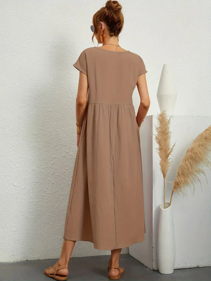 Gabrielle™ | Abito Midi Fluido Eleganza Senza Tempo