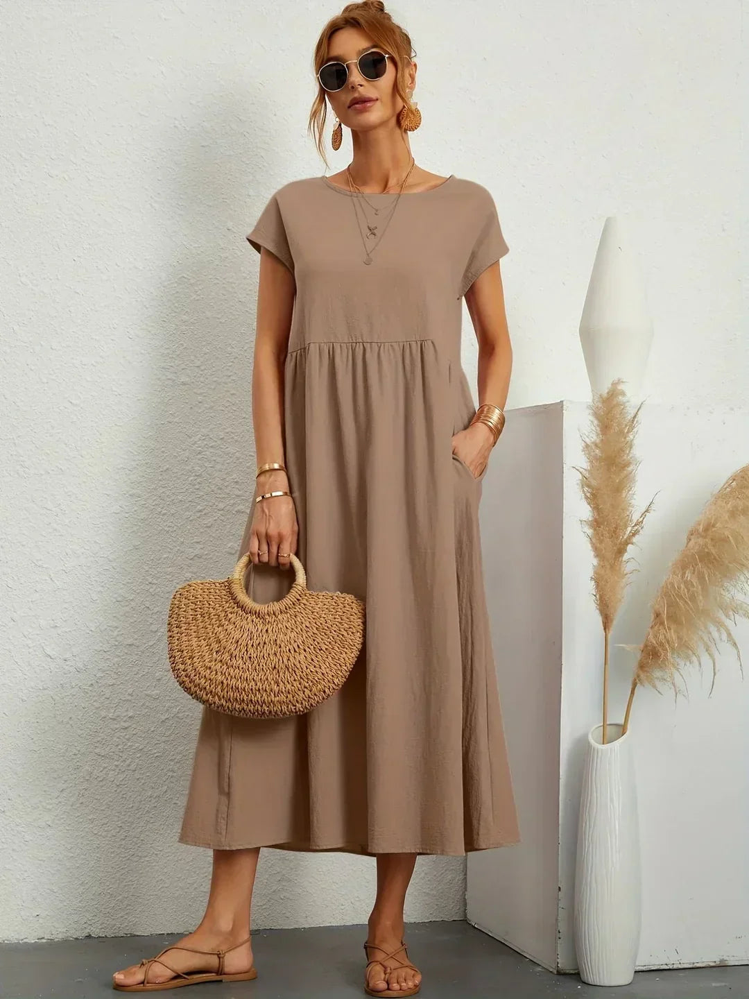 Gabrielle™ | Abito Midi Fluido Eleganza Senza Tempo