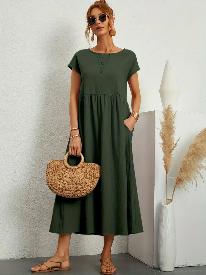 Gabrielle™ | Abito Midi Fluido Eleganza Senza Tempo