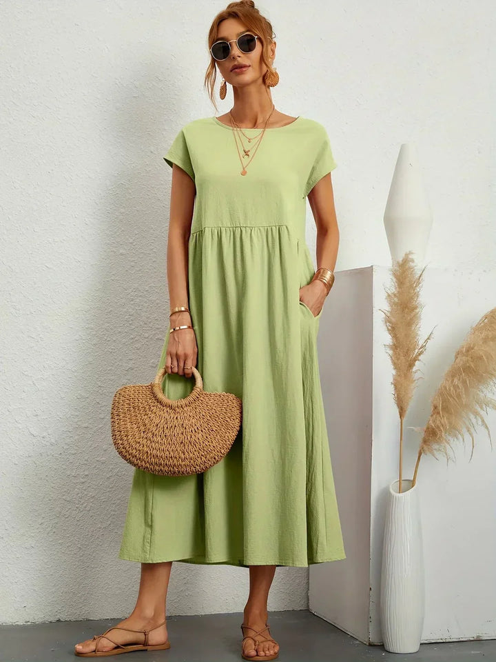 Gabrielle™ | Abito Midi Fluido Eleganza Senza Tempo