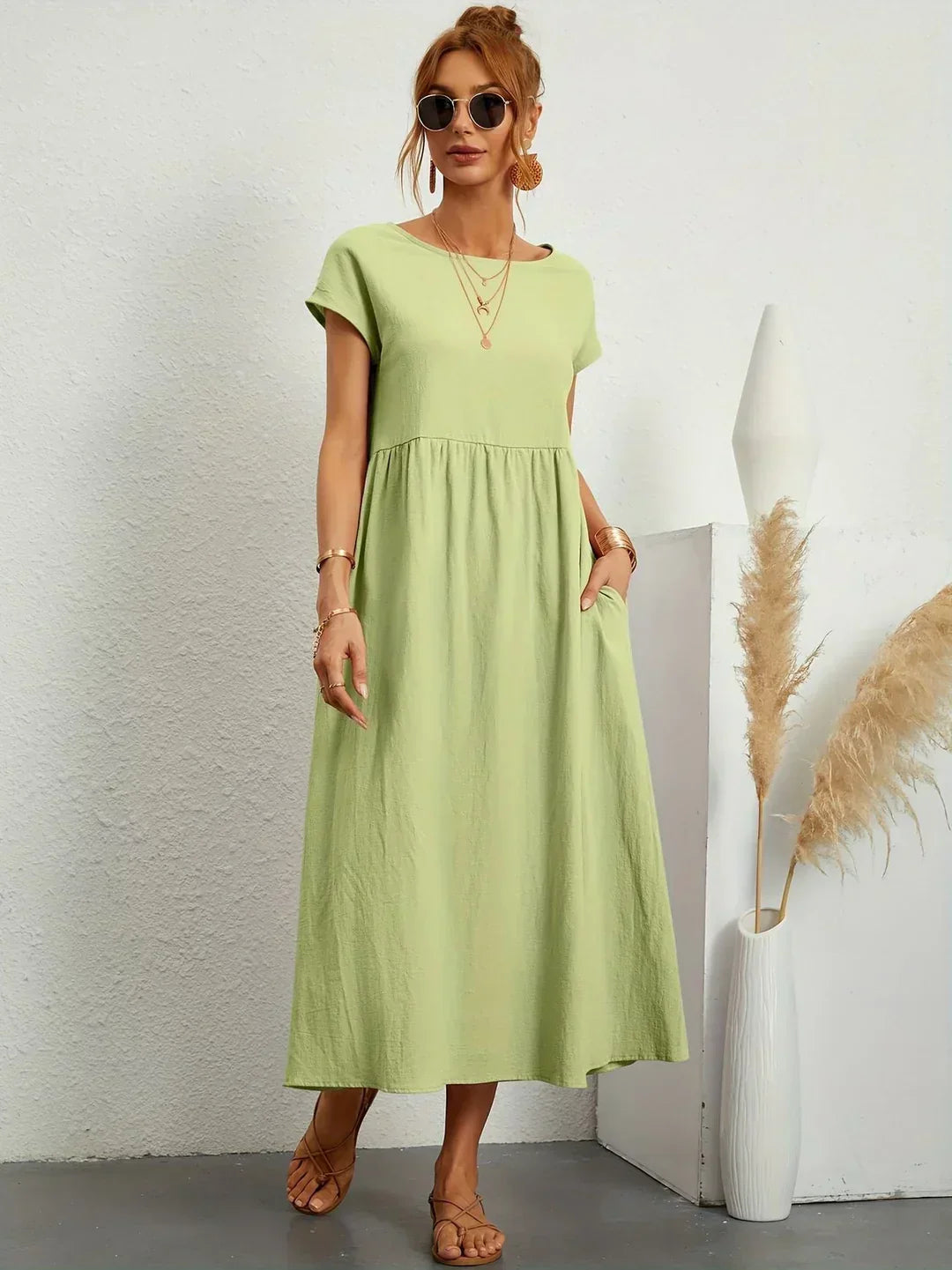 Gabrielle™ | Abito Midi Fluido Eleganza Senza Tempo