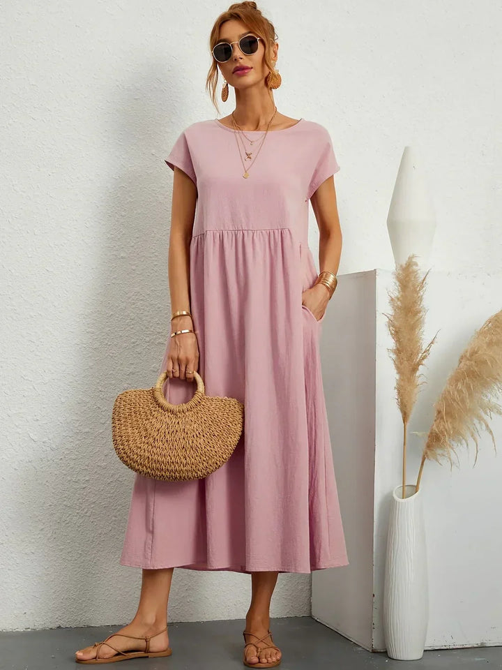 Gabrielle™ | Abito Midi Fluido Eleganza Senza Tempo